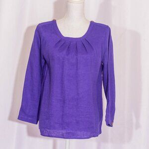 J. CREW 100% Linen Blouse Size 4
